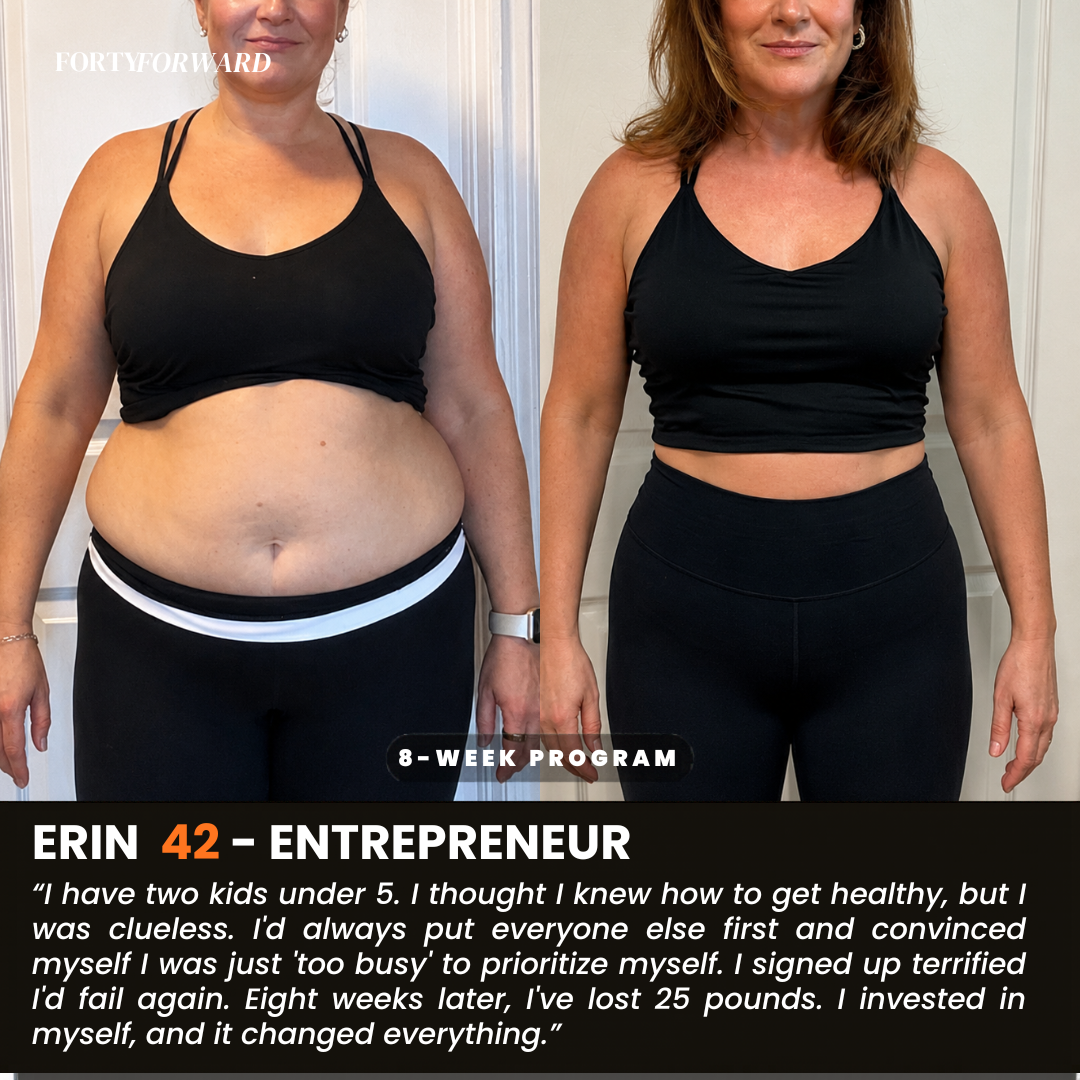 Erin, 42 — 8-week result
