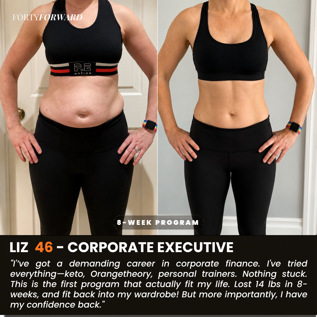 Liz, 46 — 8-week result