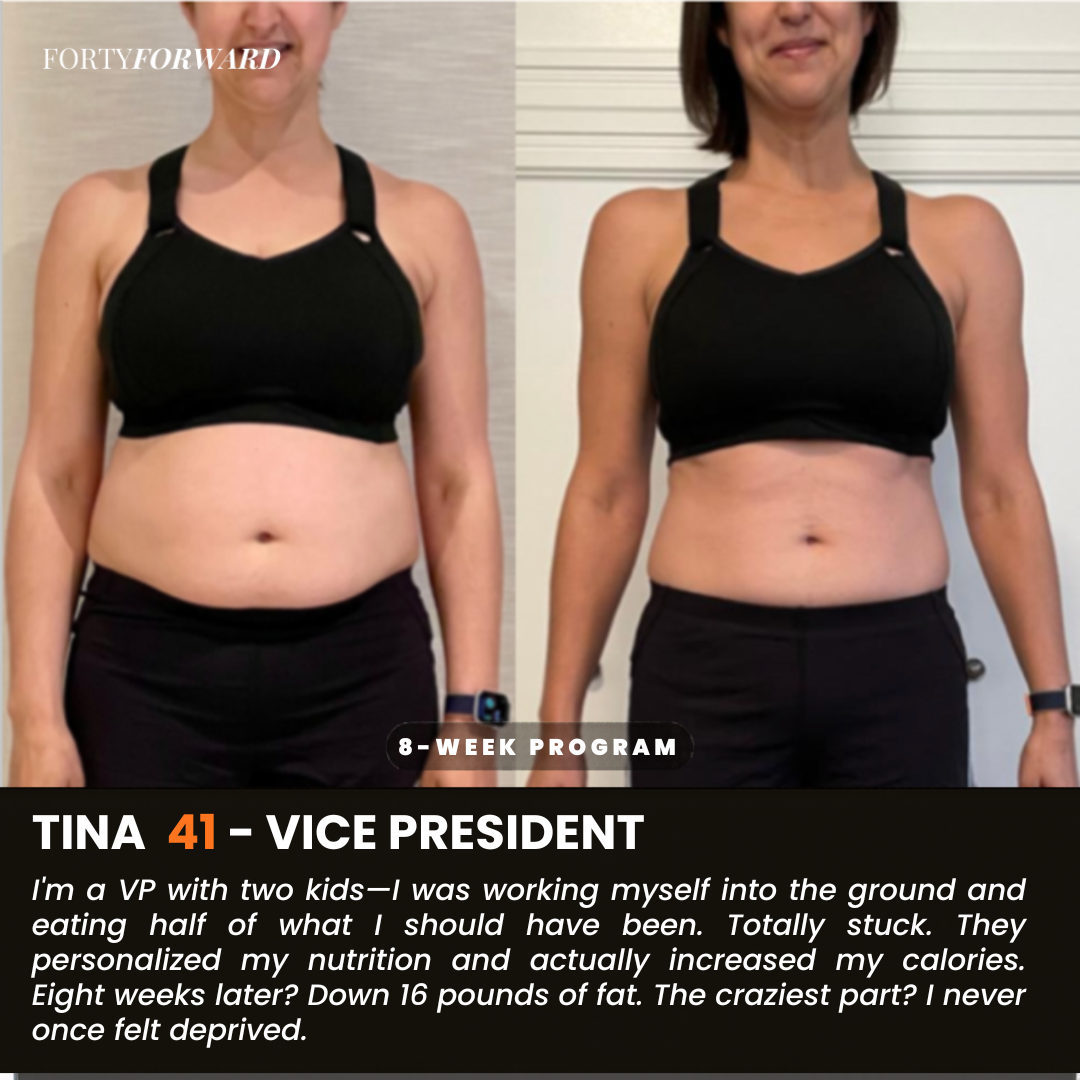 Tina, 41 — 8-week result